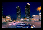 The XuJiaHui Skyscrapers (Shanghai, China) [Exposure blend from 3 images]